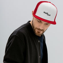 Load image into Gallery viewer, HalfCut Trucker Cap - Dark Writing
