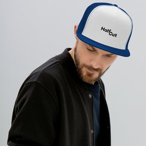 HalfCut Trucker Cap - Dark Writing