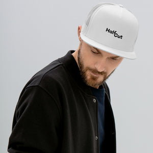 HalfCut Trucker Cap - Dark Writing