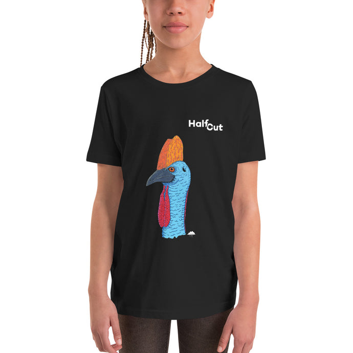 Carl Cassowary - Female Youth Tee (Black)