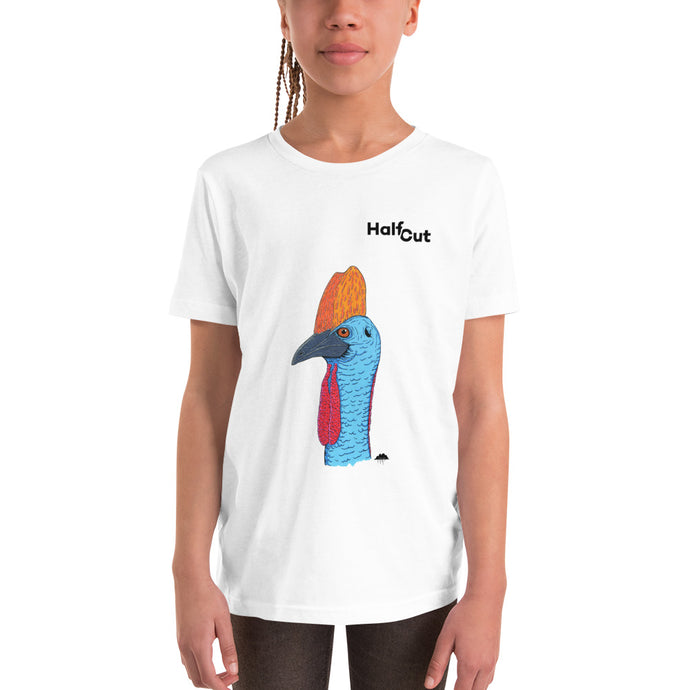 Carl Cassowary - Female Youth Tee (White)